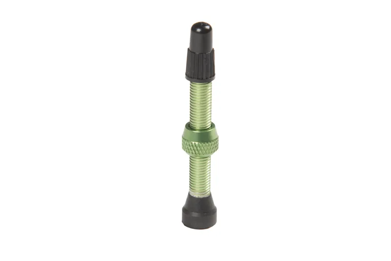 Stans No Tubes Alloy Presta Valves Pair - 44mm - Green-2